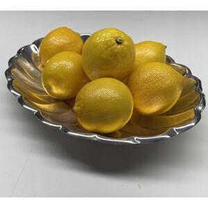 VTG Reed & Barton Fluted Silver Plated Oval Fruit Salad Cookie Serving Platter